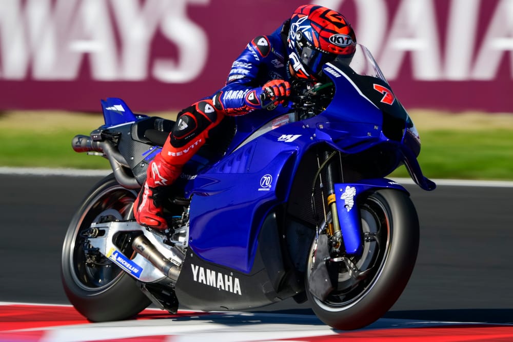 Eventful Yamaha V4 debut headlines first Misano practice