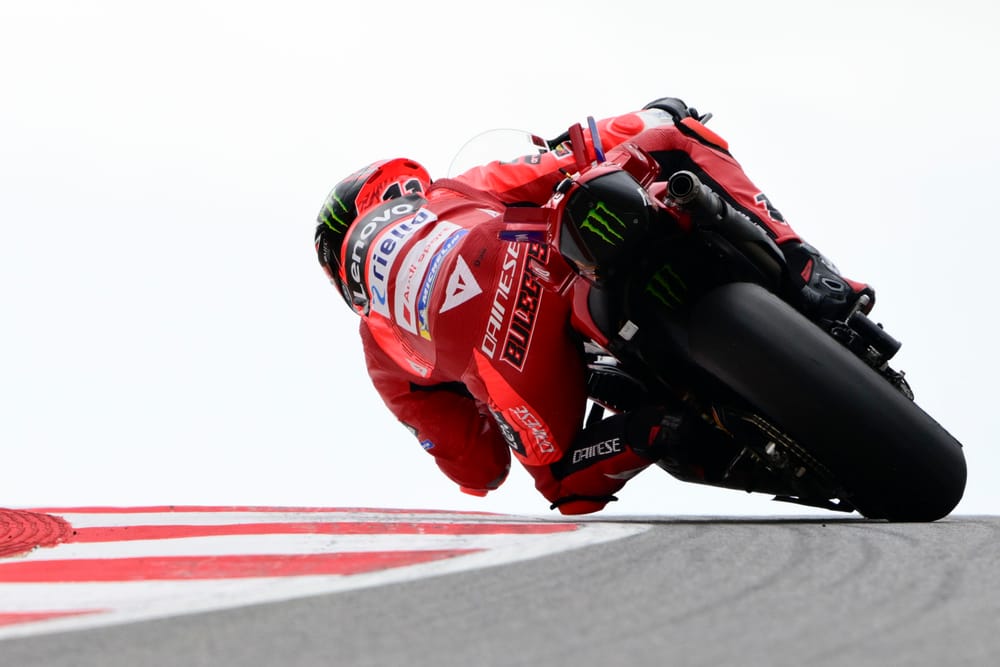 Marquez's stand-in Bulega stars in first Portugal MotoGP practice