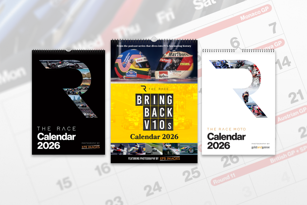 Get 20% off The Race’s 2026 F1, MotoGP and BBV10s calendars