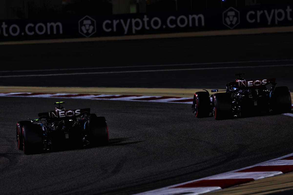 Lewis Hamilton and George Russell, Mercedes, F1