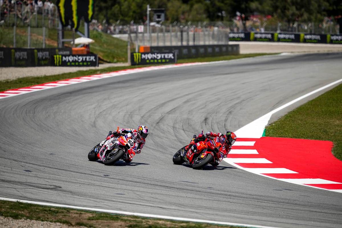 Jorge Martin, Pramac Ducati, and Pecco Bagnaia, Ducati, MotoGP