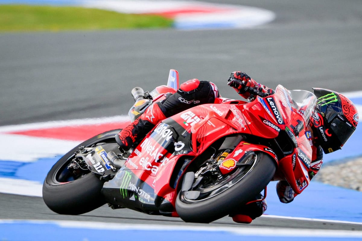 All you need to know as Bagnaia heads Marquez in Assen FP1