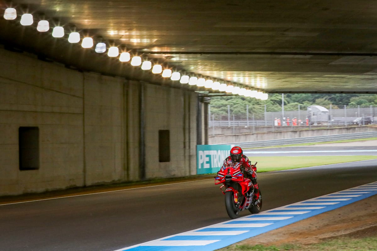 What happened in first Motegi MotoGP practice