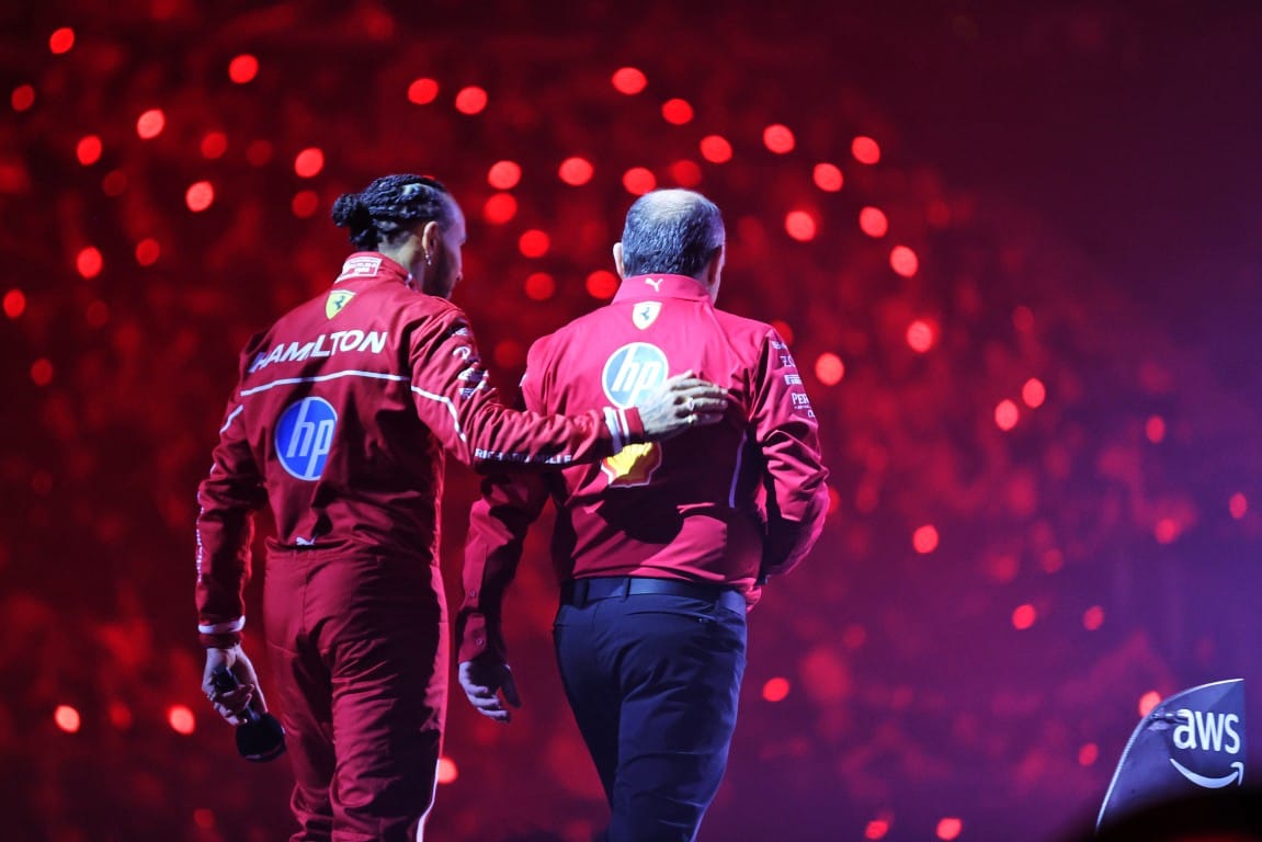 Lewis Hamilton and Fred Vasseur, Ferrari, F1