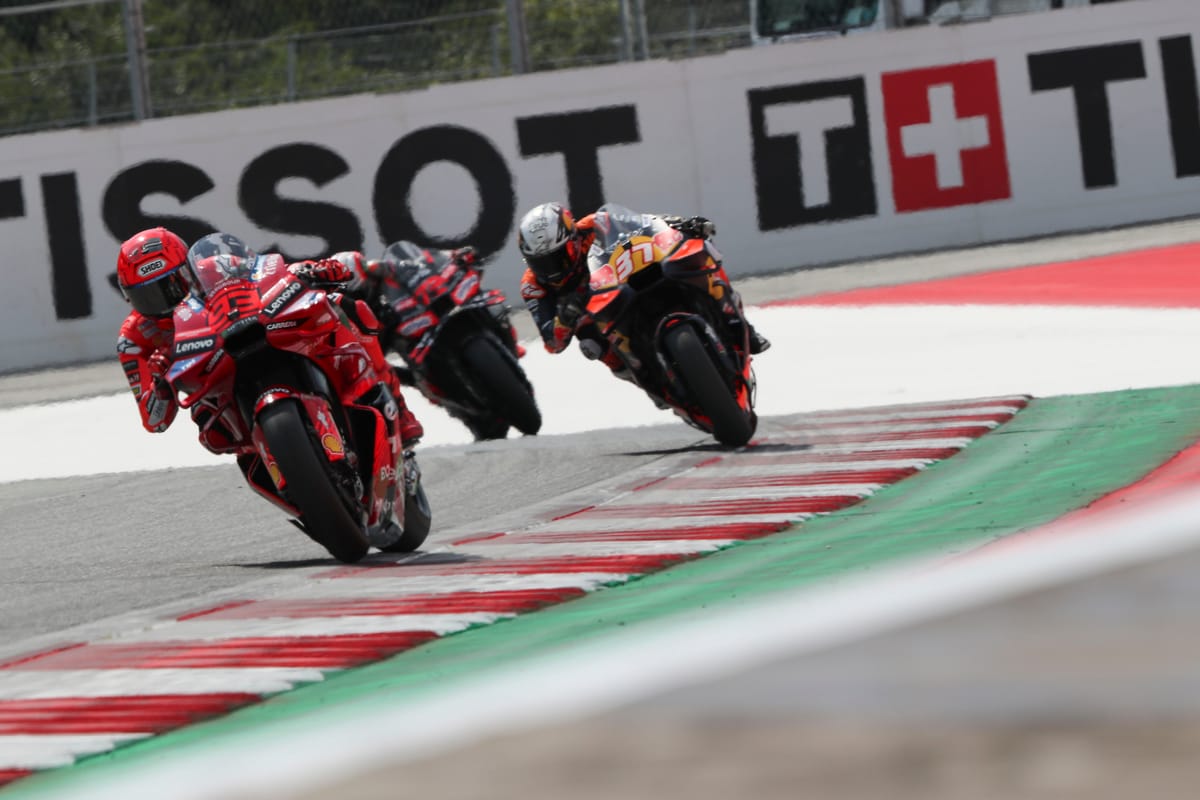 Marquez wins sixth straight MotoGP sprint after Bagnaia start drama