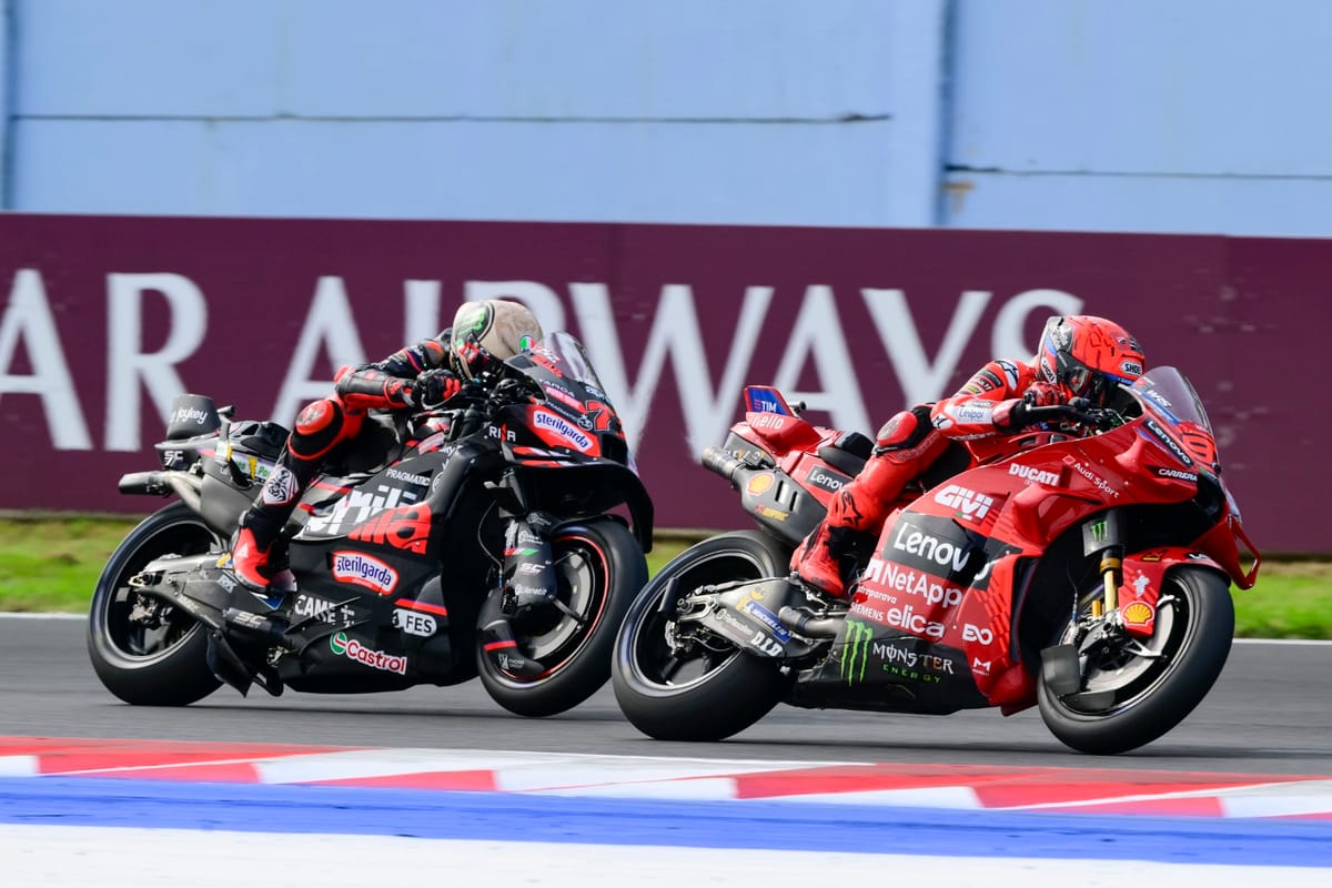 Marco Bezzecchi and Marc Marquez, MotoGP