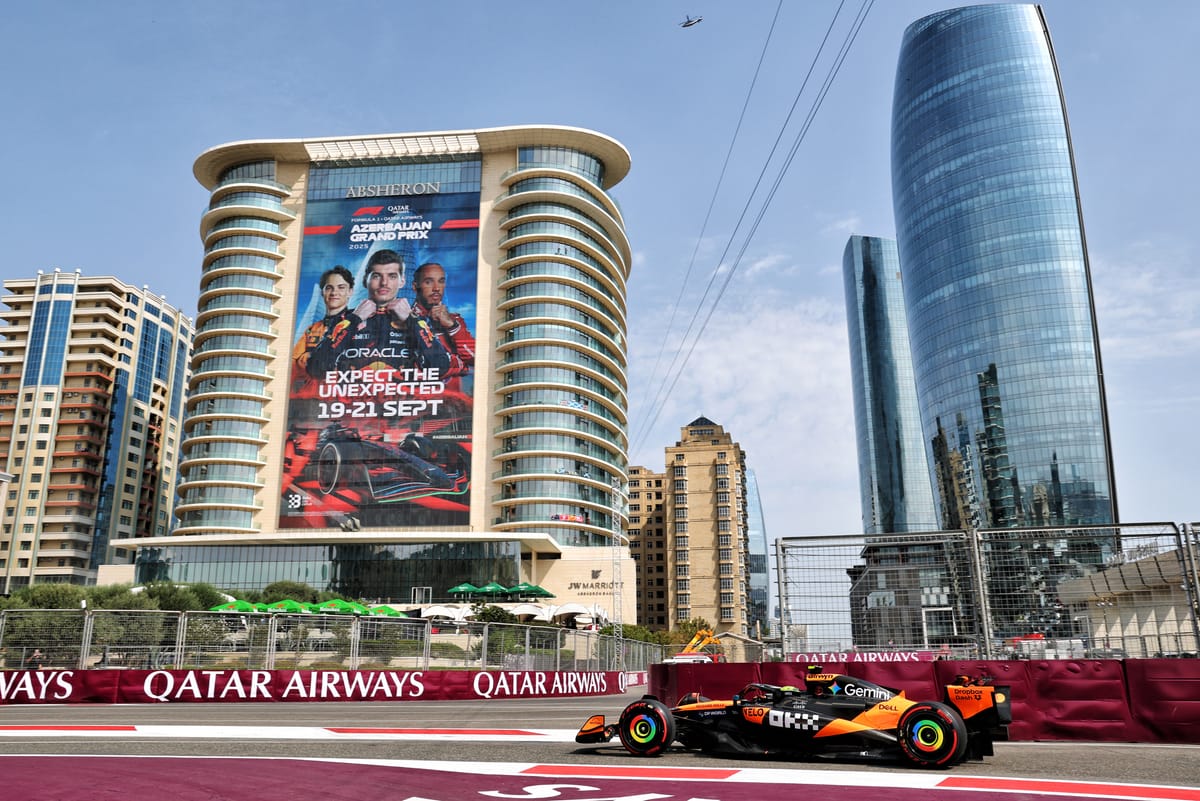 Norris Leads McLaren 1-2 in Azerbaijan GP Practice Despite Piastri's Power Unit Issues