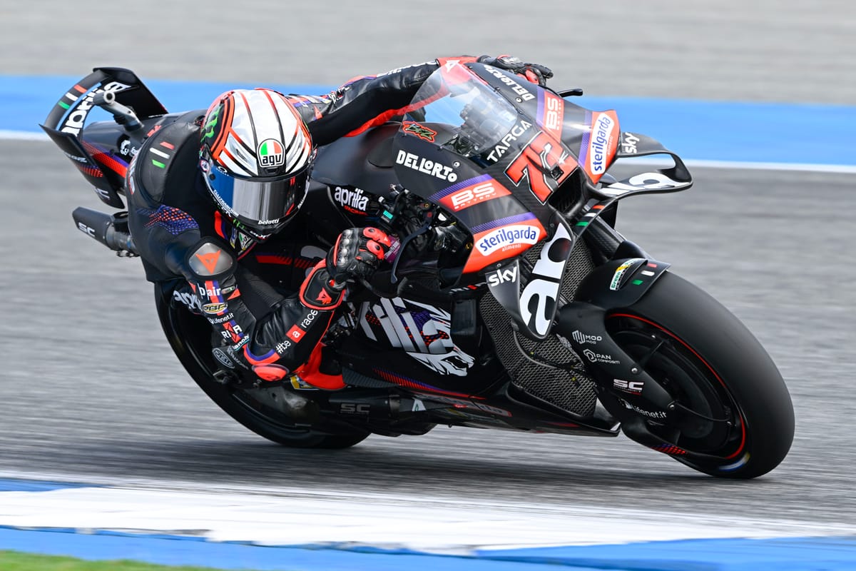 Aprilia makes commanding start in first 2026 MotoGP practice