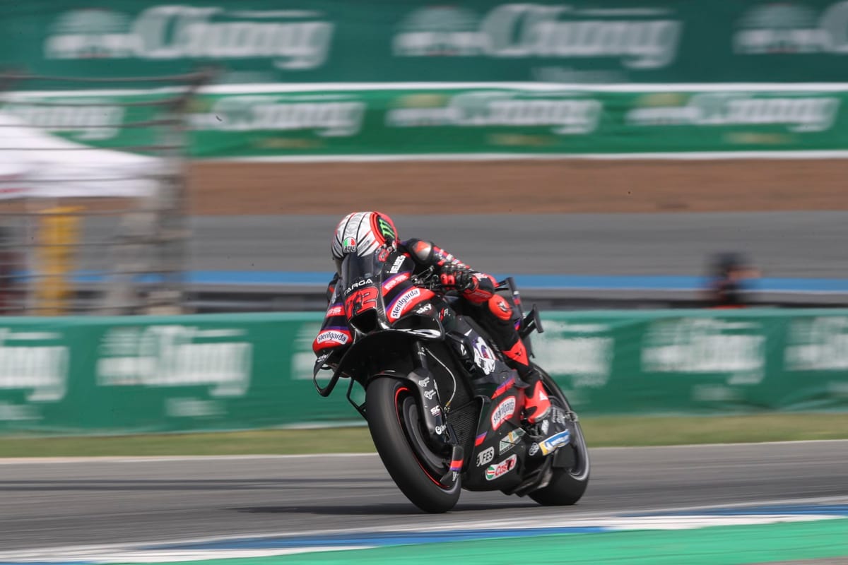 Bezzecchi hangs on to Thai GP pole despite huge Marquez step