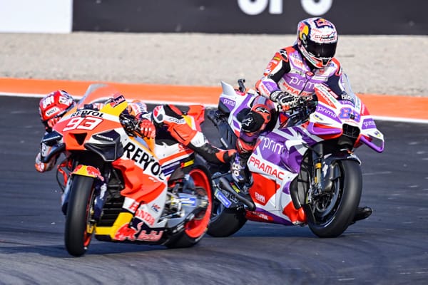 Bagnaia seals MotoGP title as Martin clashes with Marquez