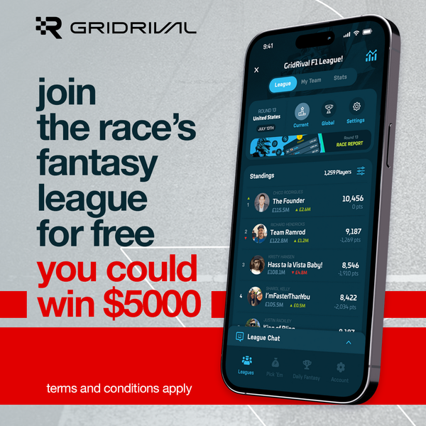 Join The Race's GridRival league for your chance to win $5000*