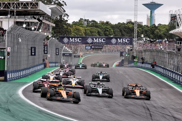 Norris wins Brazilian GP as Piastri penalised, Verstappen third from pits