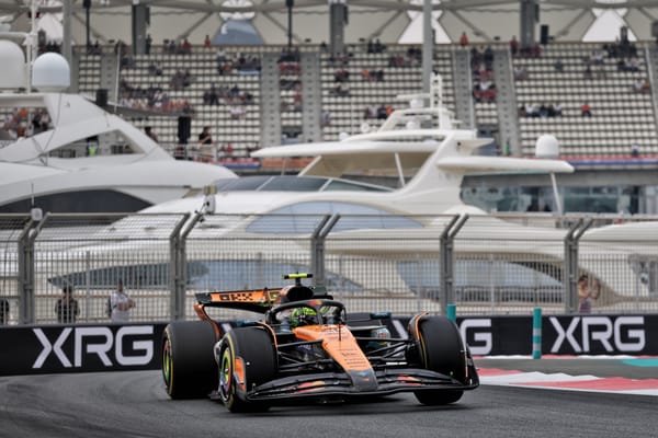 Norris leads Verstappen by 0.008s as Piastri sits out Abu Dhabi FP1