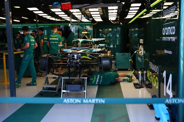 Aston Martin barely runs in FP1 as disastrous start continues